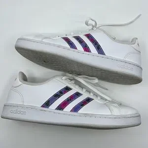 adidas Shoes Adidas Womens Grand Court Sneakers Eg536 Floral